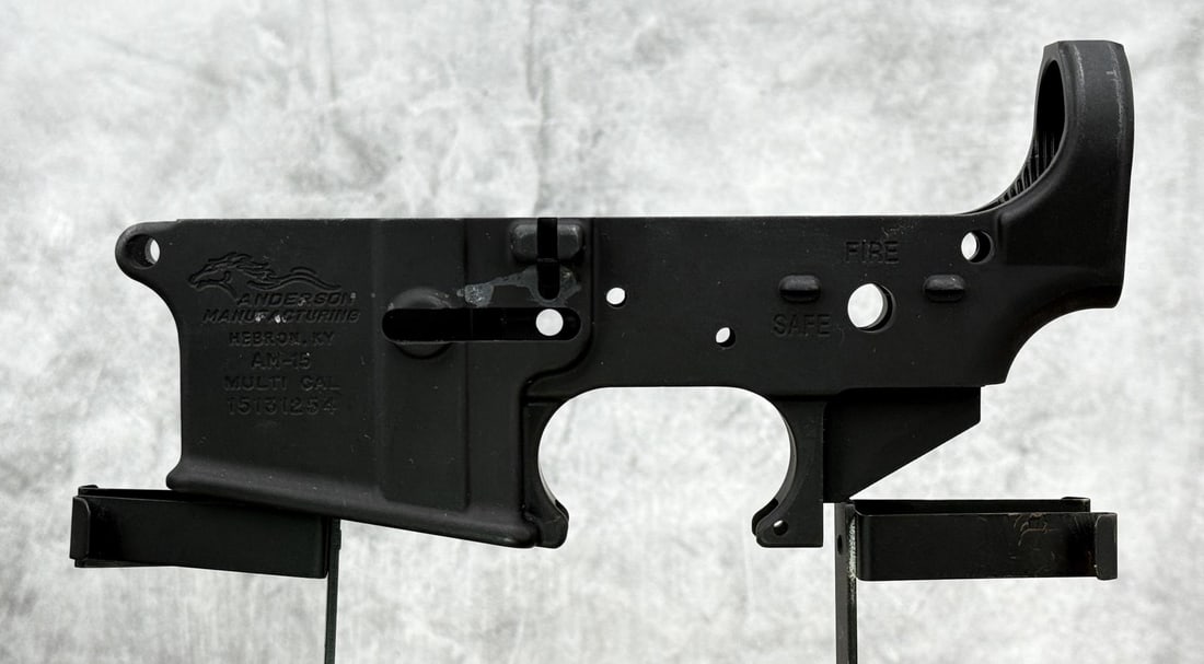 Anderson Manufacturing AM-15 AR-15 Lower Receiver: New. Requires FFL Transfer. No sales to the following areas, a bid from any of these restricted areas will result in immediate termination of your agility to place bids with our auction company in per