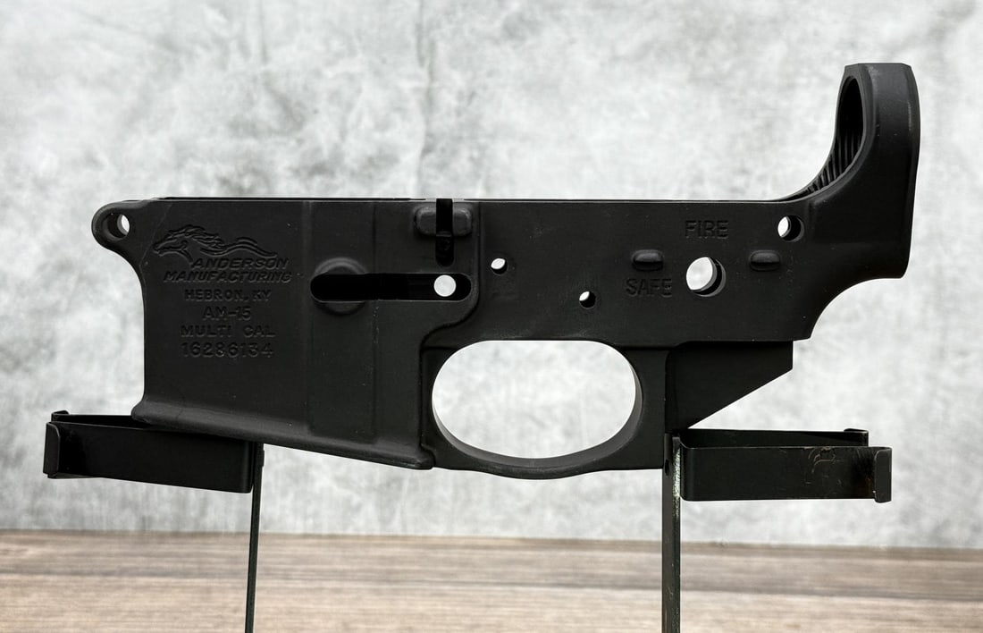 Anderson Manufacturing AM-15 AR-15 Lower Receiver: New. Requires FFL Transfer. No sales to the following areas, a bid from any of these restricted areas will result in immediate termination of your agility to place bids with our auction company in per