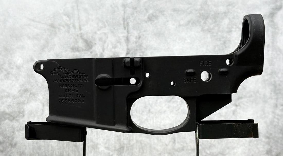 Anderson Manufacturing AM-15 AR-15 Lower Receiver: New. Requires FFL Transfer. No sales to the following areas, a bid from any of these restricted areas will result in immediate termination of your agility to place bids with our auction company in per