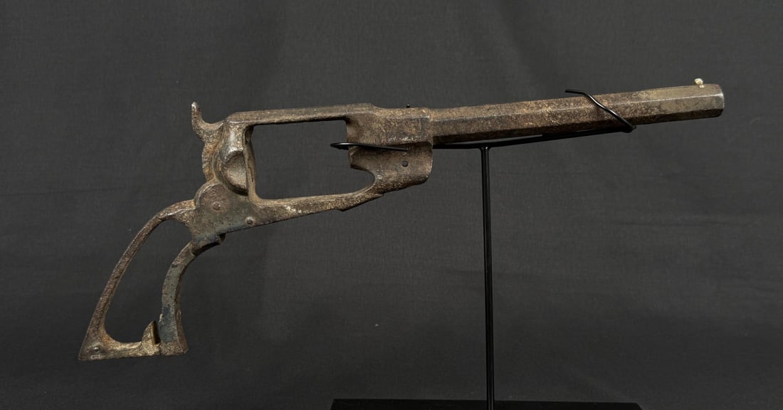 Montana Dug Remington Model 1861 Revolver: Dug condition. Barrel is 7 1/2" Long. Antique, does not require FFL transfer. No international sales.