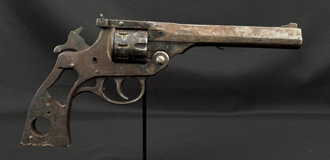 H&R Sportsman Double Action Revolver: Has been in a Fire. Requires FFL Transfer, C&R not accepted.