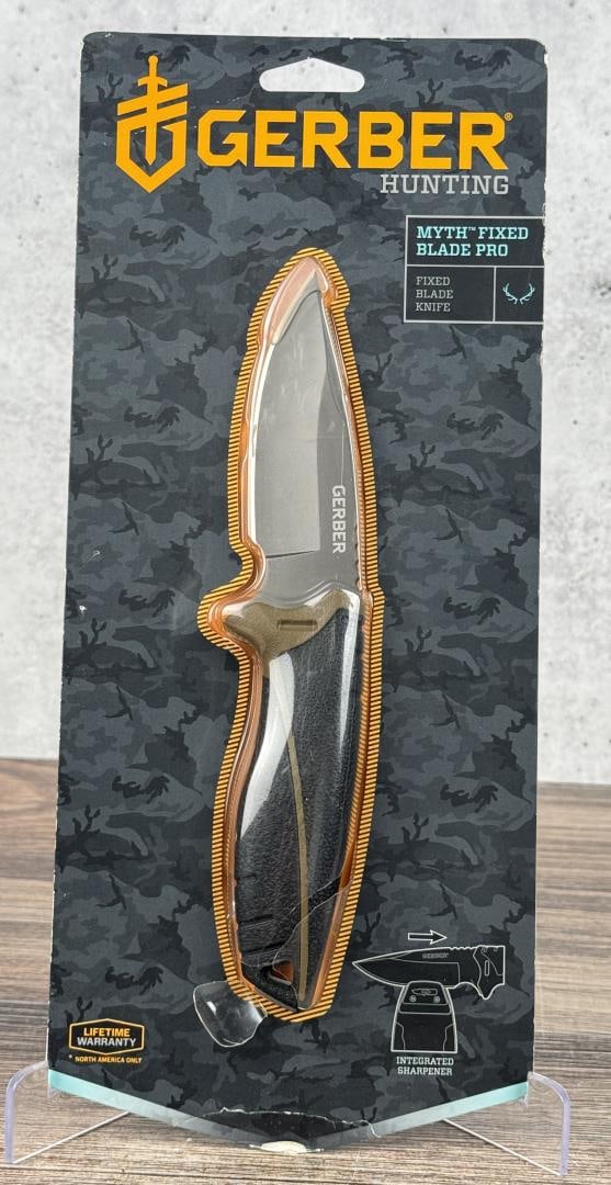 Gerber Myth Fixed Blade Pro Knife: New in box.
