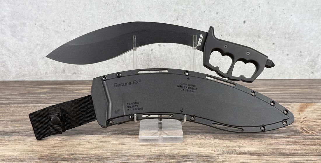 Cold Steel Chaos Kukri Knuckle Knife: Discontinued, never used or carried. 18 3/4" long.