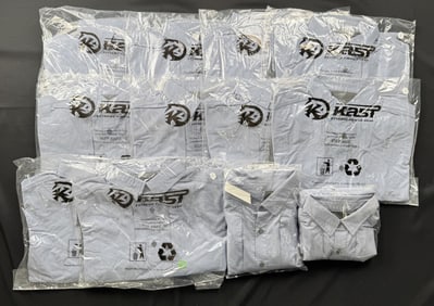 Kast Gear Fly Fishing Blue Guide Shirts Large