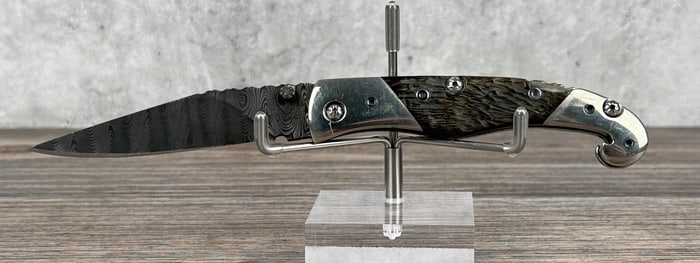 Scott Hansen Forge Damascus Pocket Knife