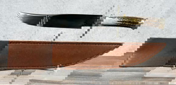 Walter Kneubuhler Colters Hell Stag Bowie Knife