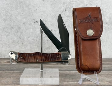 Schrade Walden 225H Folding Hunter Knife USA