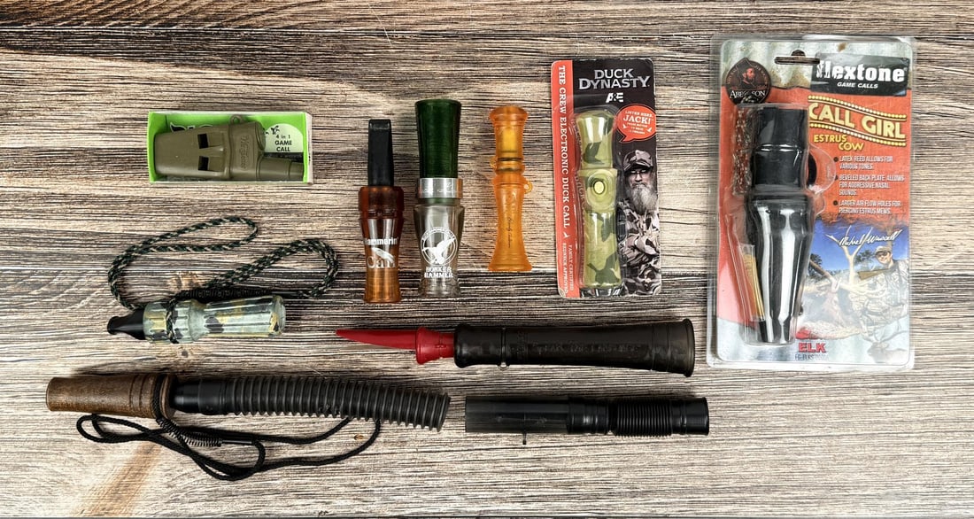Collection of Game Hunting Calls: Nice grouping.