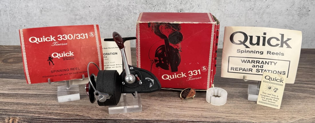 DAM Quick 331 Fishing Reel: With box and manual.