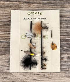 Orvis Fly Fishing Fly Sample Card
