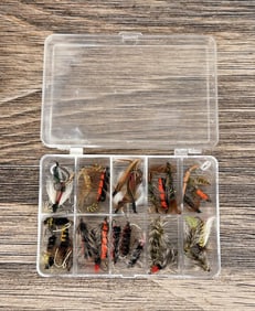 Group of Montana Trout Fishing Flies
