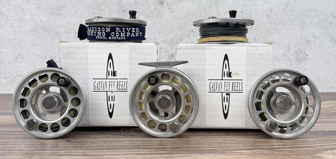 Galvan OB-4 Fly Fishing Reel and Spools: Reel and 5 Extra Spools