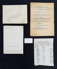 Collection of Post WW2 Japanese Maps and Documents