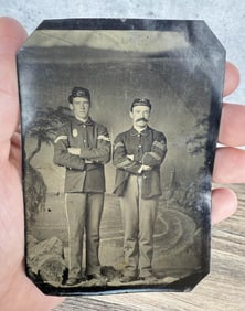 Identified Indian Wars US Infantry Solider Tintype