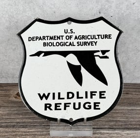 Porcelain National Wildlife Refuge Shield Sign