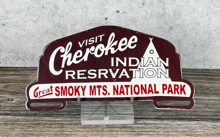 Cherokee Indian Reservation License Plate Topper