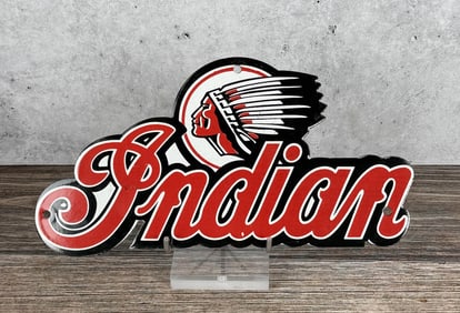Porcelain Indian Motorcycles Sign