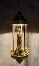 Mid Century Mineral Oil Goddess Rain Drip Lamp