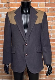 Pendleton Wool and Leather Cowboy Blazer Jacket