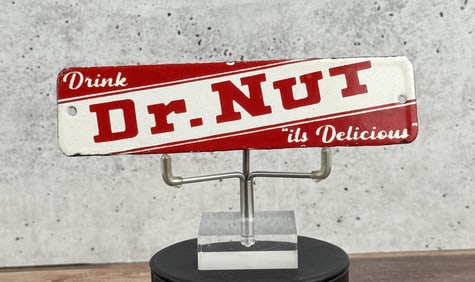 Dr. Nut Porcelain Door Push Sign