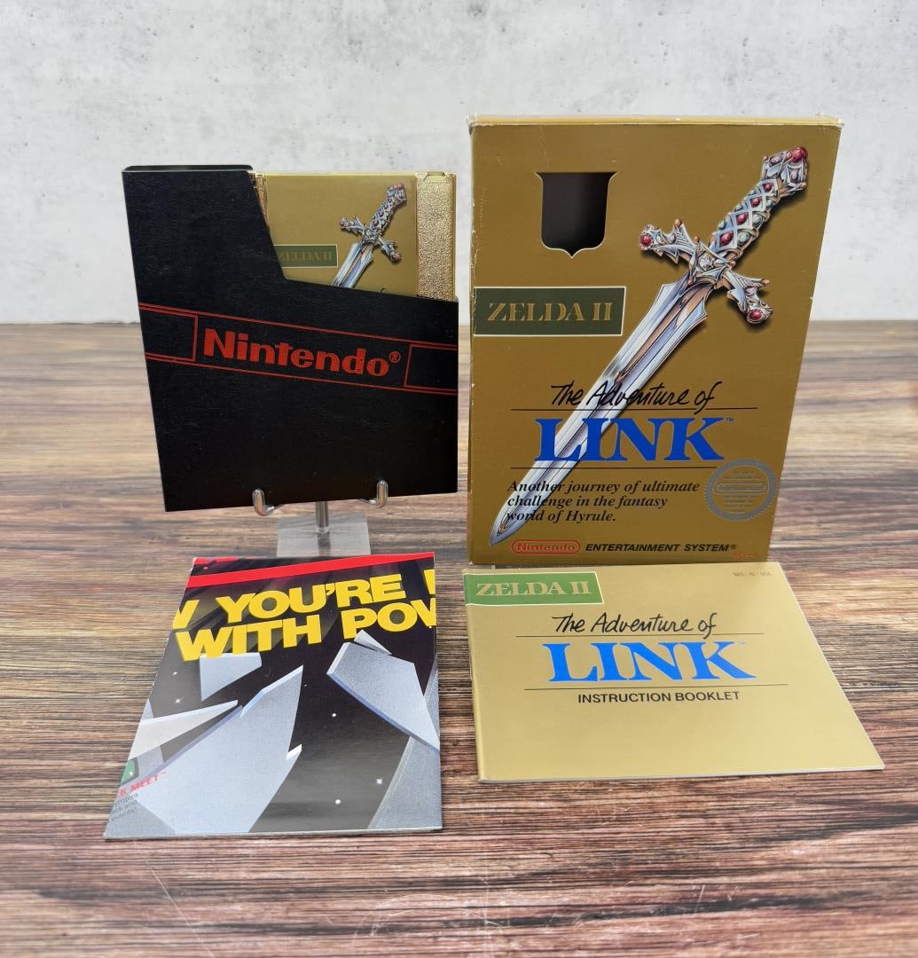 Zelda II Adventure of Link NES Video Game CIB: Complete in box. Gold Cartridge.