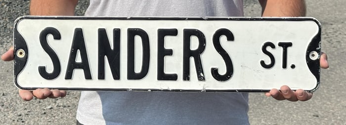 Antique Helena Montana Sanders Street Sign