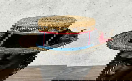 Tribal Woven Boater Hat
