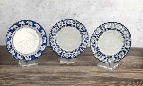 Dedham Pottery Rabbit and Elephant Plates