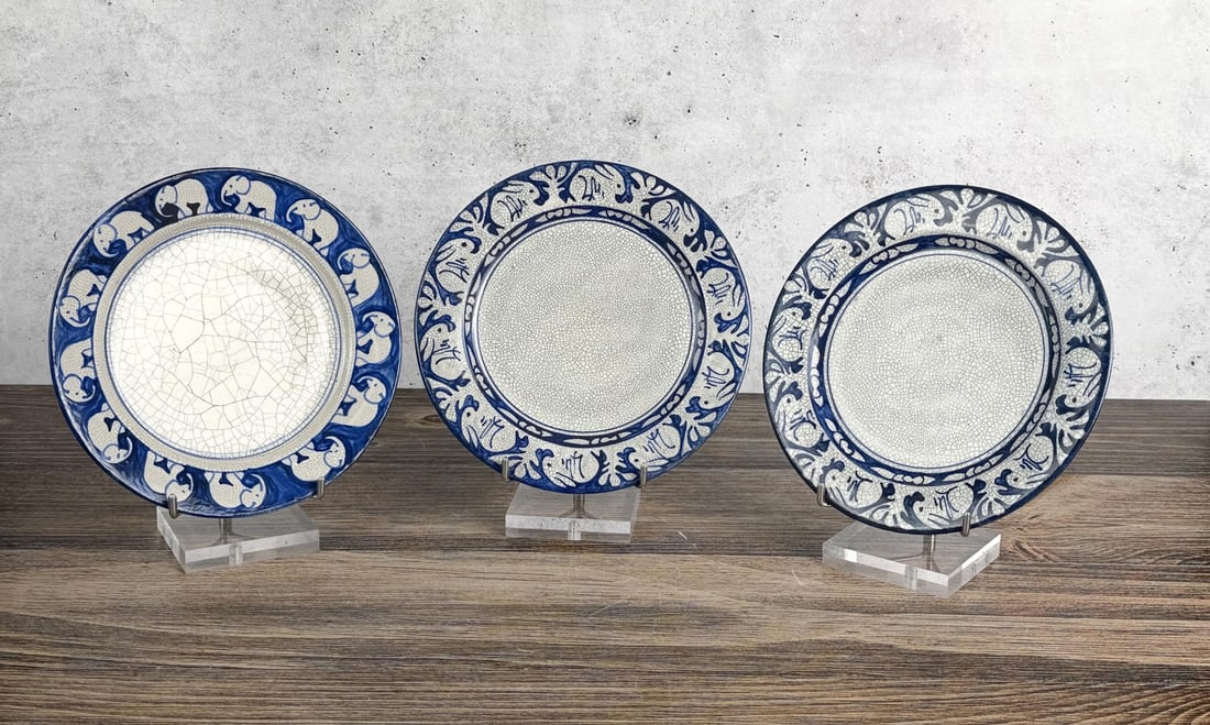 Dedham Pottery Rabbit and Elephant Plates (1 of 13)