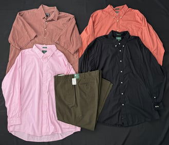 Group Of Outer Bank Shirts & Orvis Slacks