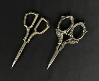 Sterling Silver Handled Sewing Scissors