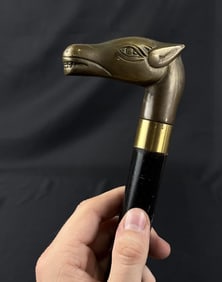 Brass Horse Head Walking Stick Cane