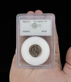 1938 D/S Buffalo Nickel AGS MS65