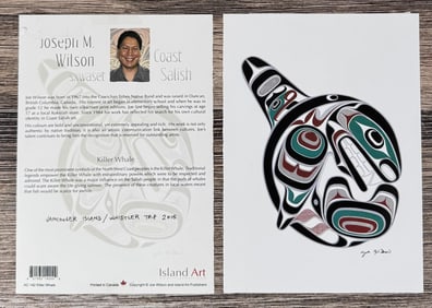 Joseph Wilson Coastal Salish Silk Screen Print