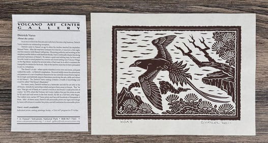 Dietrich Varez Koe'e Hawaiian Woodblock Print