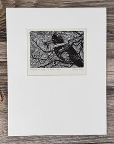 Claire Emery Kingfisher on Rattlesnake Creek Print