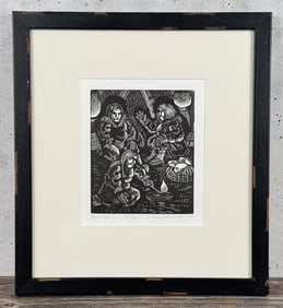 Dale DeArmond Home Place Woodblock Print