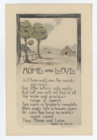 Robert W. Service Home And Love Print