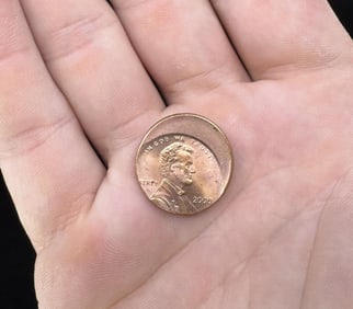 2000 Off Center Error Lincoln Cent