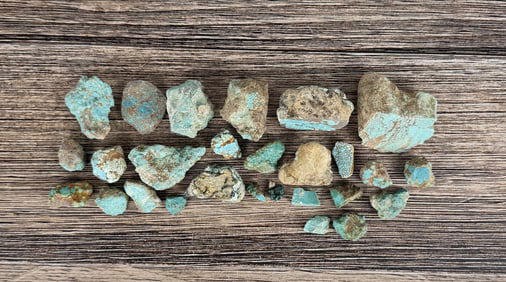 2290 Carats of Jewelry Grade Turquoise Rough