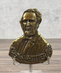 John Whittier Quaker Poet Figural Paper Clip