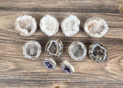 Collection of Quartz Crystal Geodes