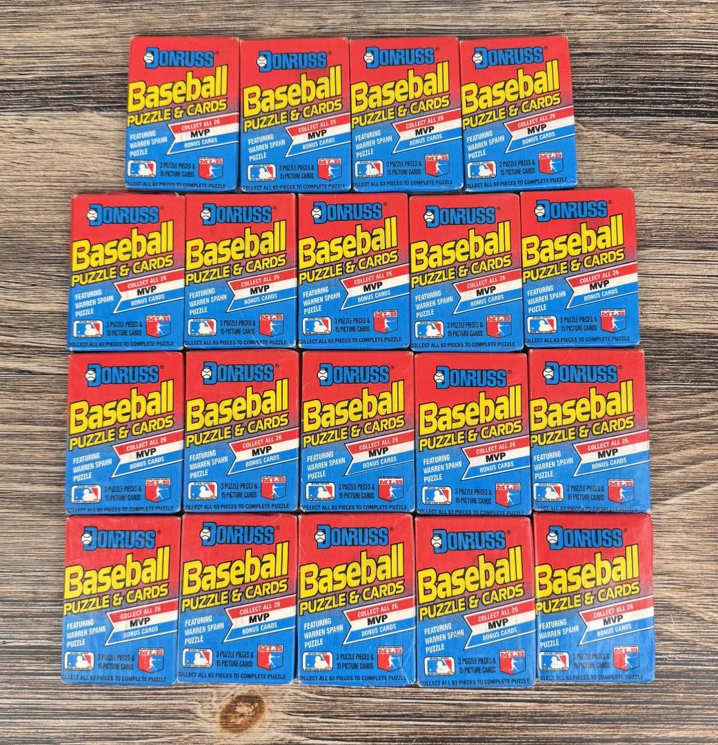 1989 Donruss Baseball Wax Packs: 19 packs.