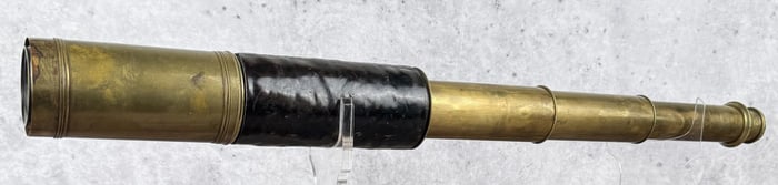 Antique Leather Wrapped Nautical Spyglass