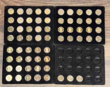 Collection Of US Presidents One Dollar Coins