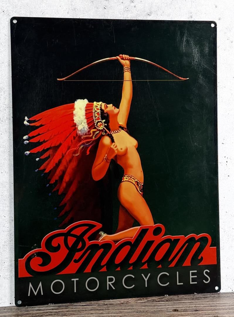 Indian Motorcycles Tin Sign (1 of 3)