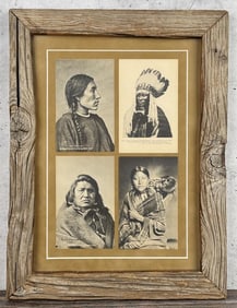 Montage Of LA Huffman Indian Postcards