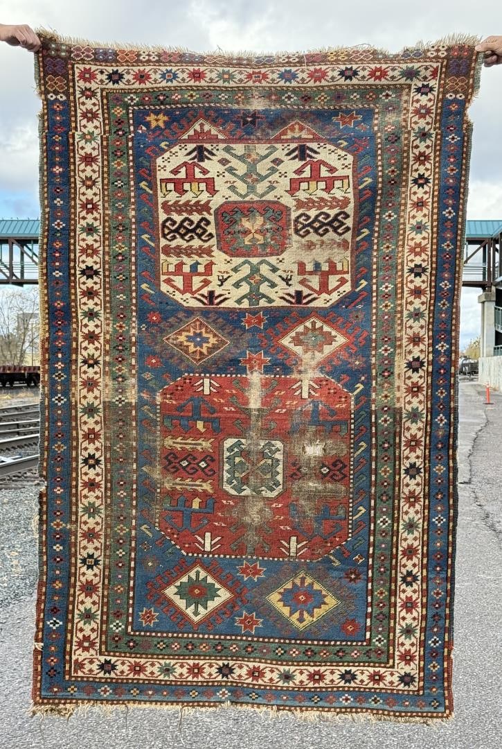 Antique Caucasian Kazak Persian Oriental Rug (1 of 7)