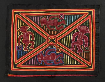 Kuna Mola Cloth Panel