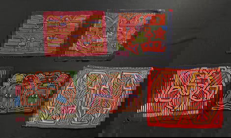 Kuna Mola Cloth Panels